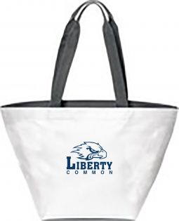 Port Authority Carry All Zip Tote, White/Magnet